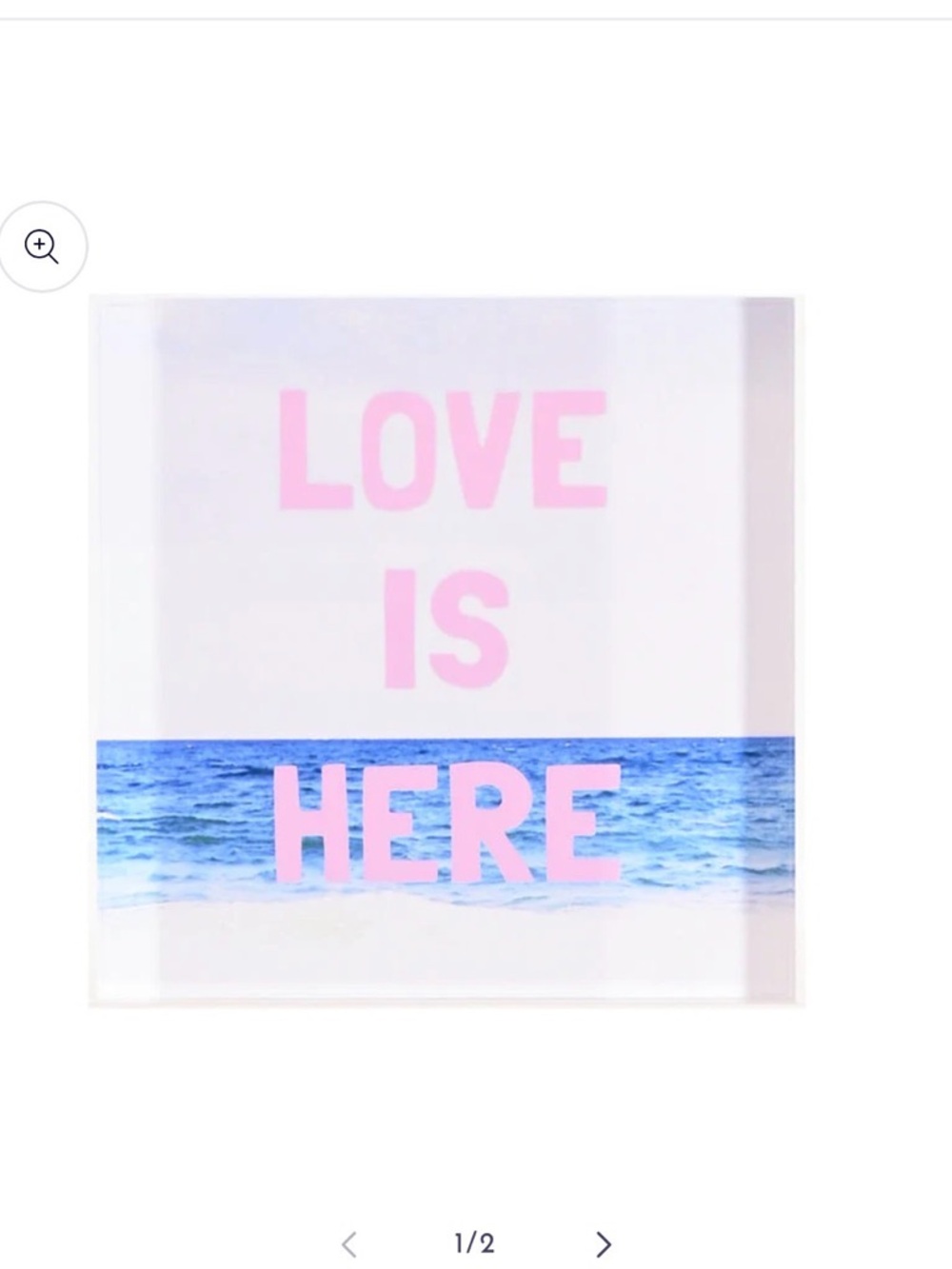 Kerri Rosenthal Block of Love LOVE IS HERE decor